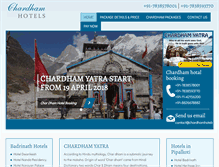 Tablet Screenshot of chardhamhotels.net